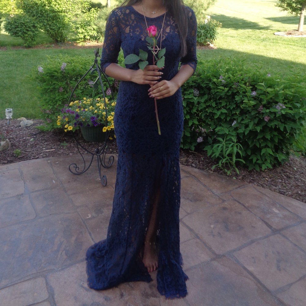 Beautiful lace long sleeve dress